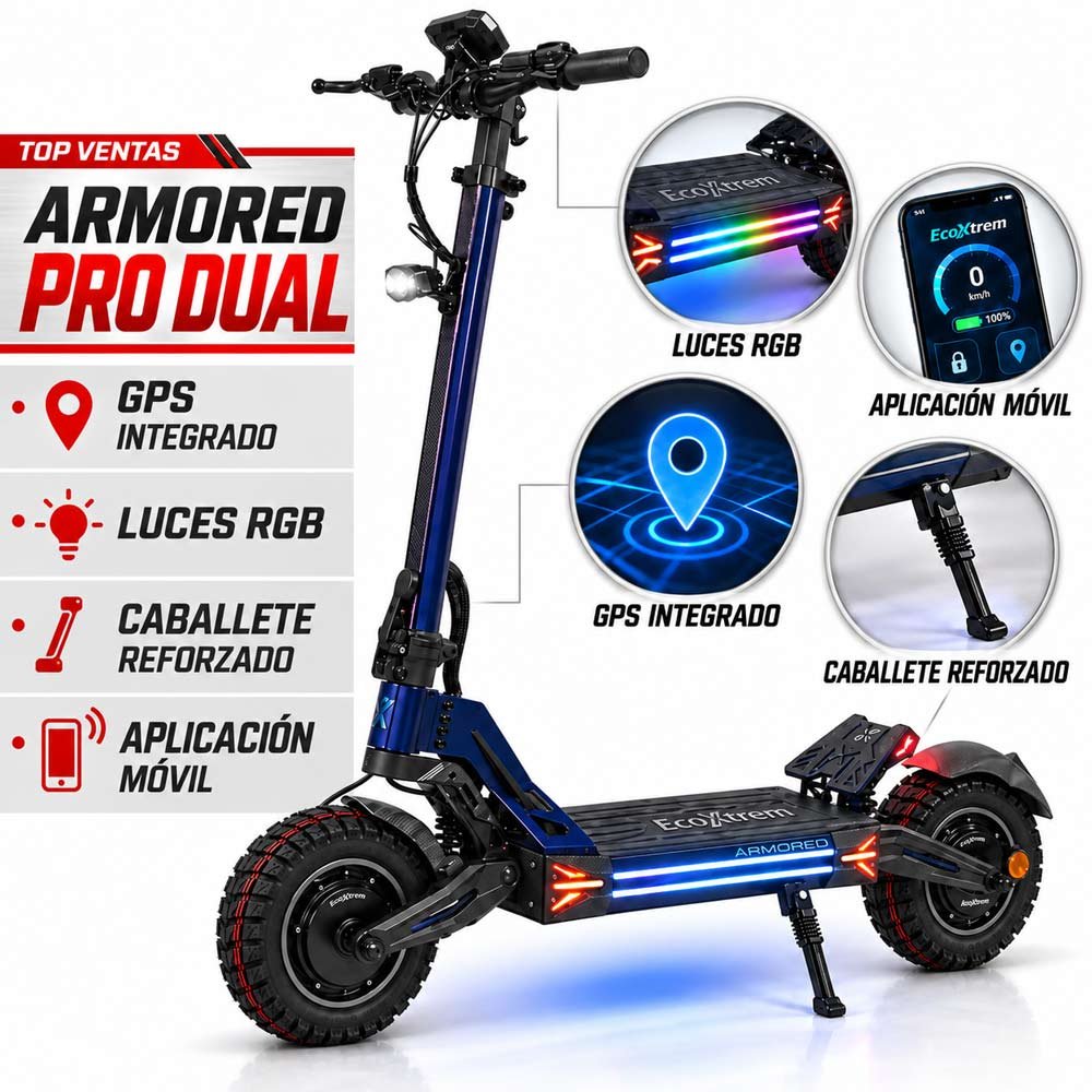 Ecoxtrem Armored PRO Dual 24 Ah – DGT Homologado 2027 - Patinetes Eléctricos DGT | PatineteDrop