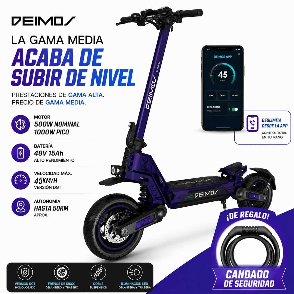 Patinete eléctrico Ecoxtrem Deimos