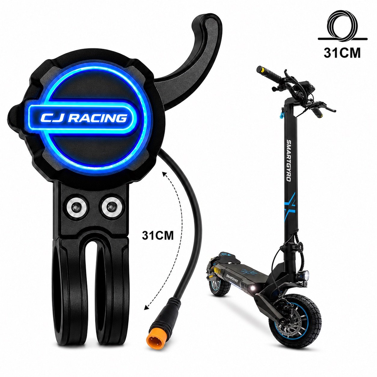 Acelerador de Gatillo Para Smartgyro Crossover Dual Max 2 - CJ Racing - Controladoras | PatineteDrop