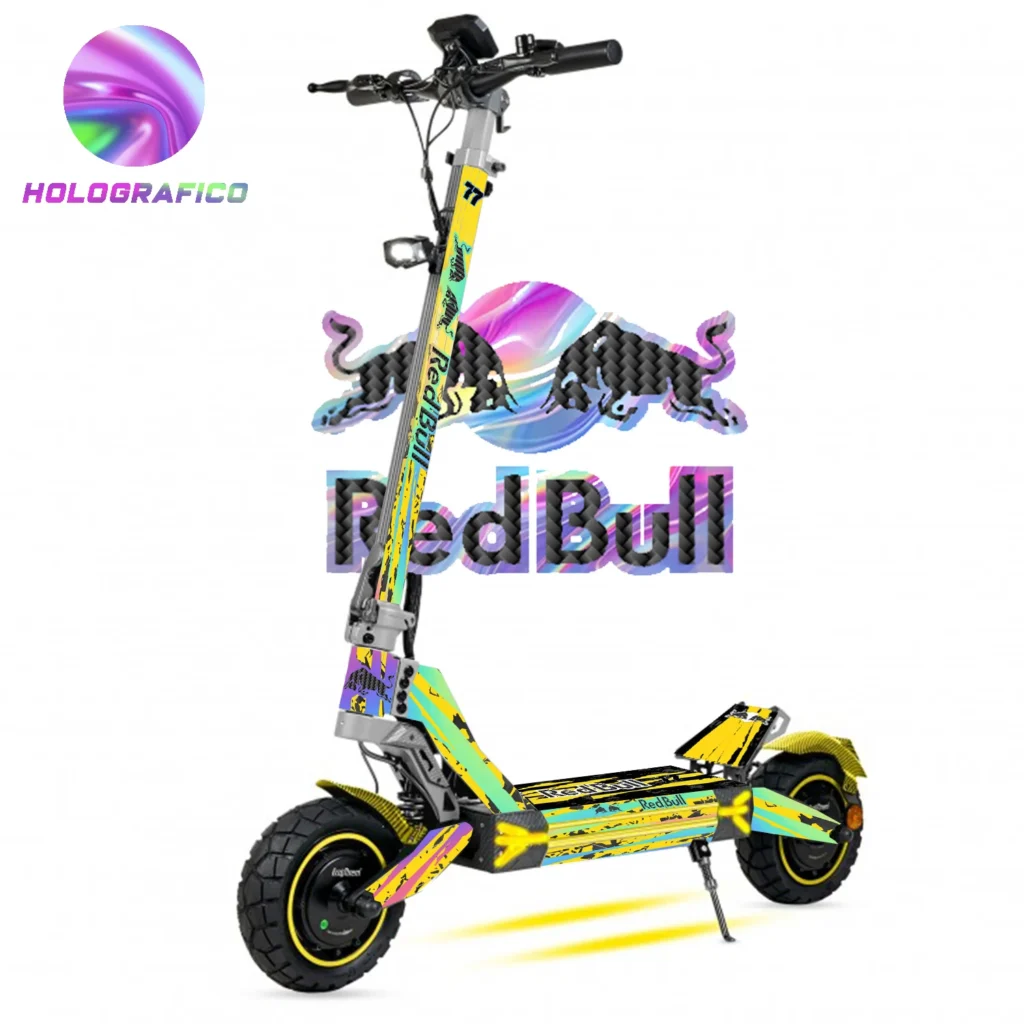 Vinilo Red Bull Holográfico Amarillo para Ecoxtrem M41 Tank / Armored